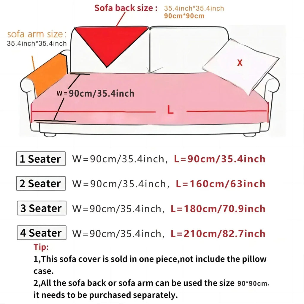 Floral Couch Cover – Dog Proof Linen Sofa Slipcover for Stylish Pet-friendly Homes - House Of Avana