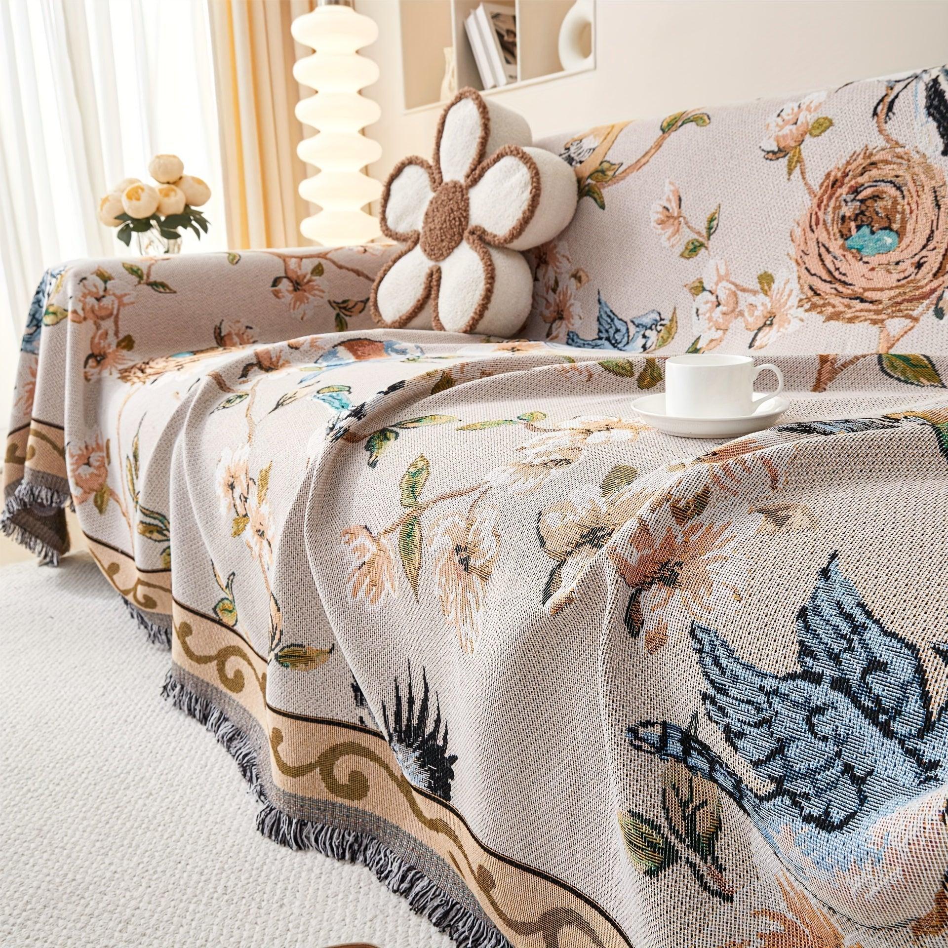 Floral Couch Cover – Heavy Duty Dog Proof & Bed Bug Resistant Sofa Protector - House Of Avana