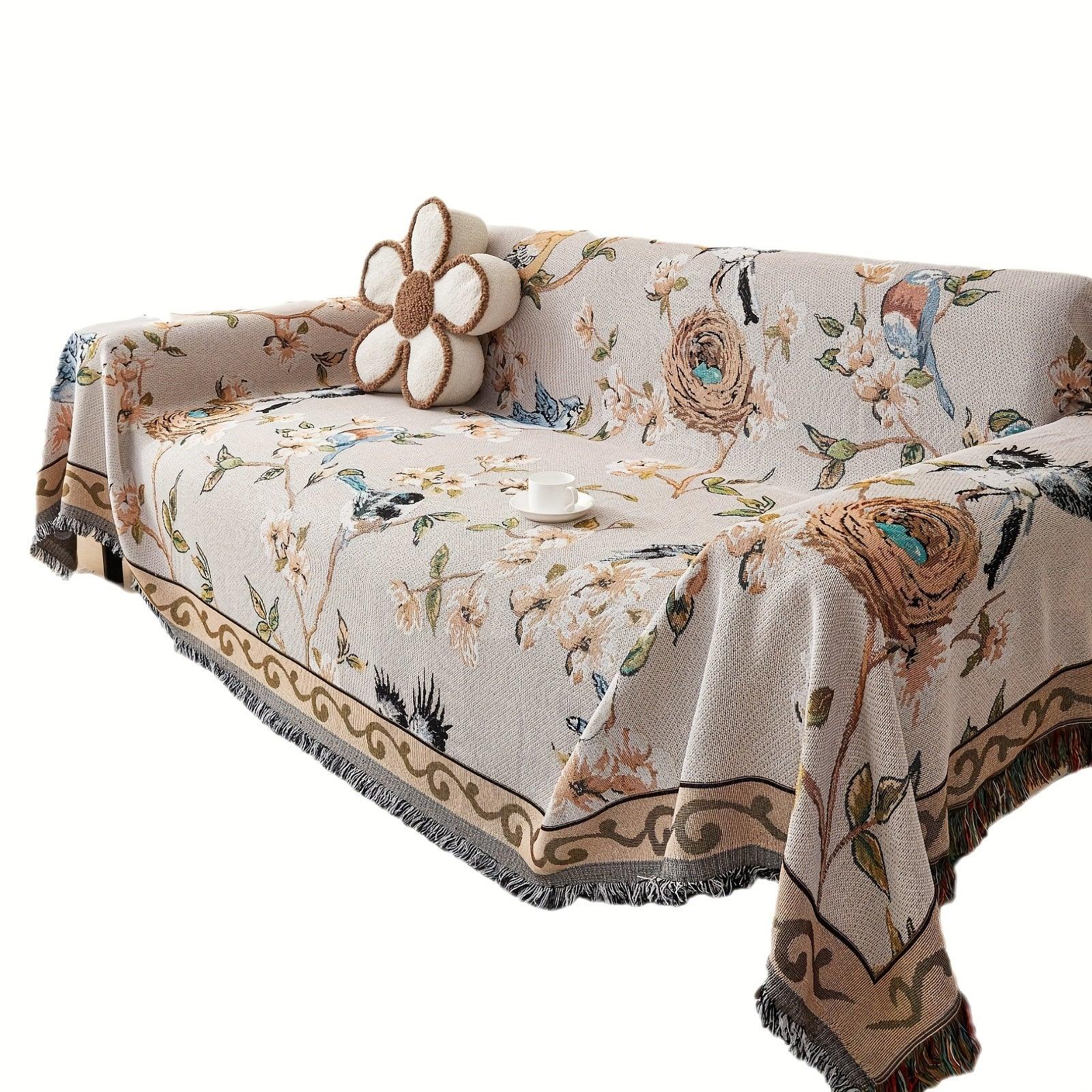 Floral Couch Cover – Heavy Duty Dog Proof & Bed Bug Resistant Sofa Protector - House Of Avana