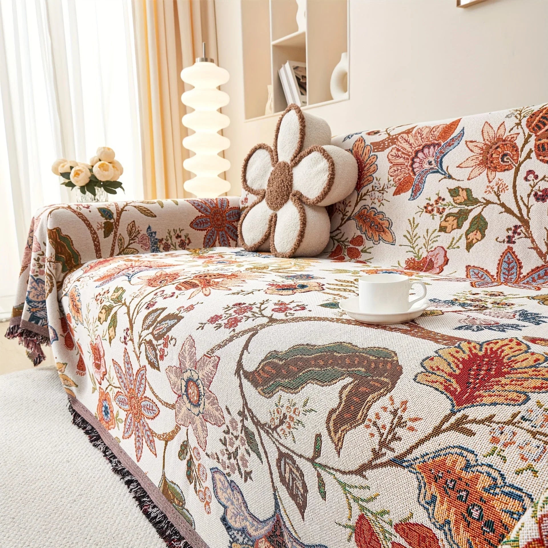 Floral Couch Cover – Heavy Duty Dog Proof & Bed Bug Resistant Sofa Protector - House Of Avana