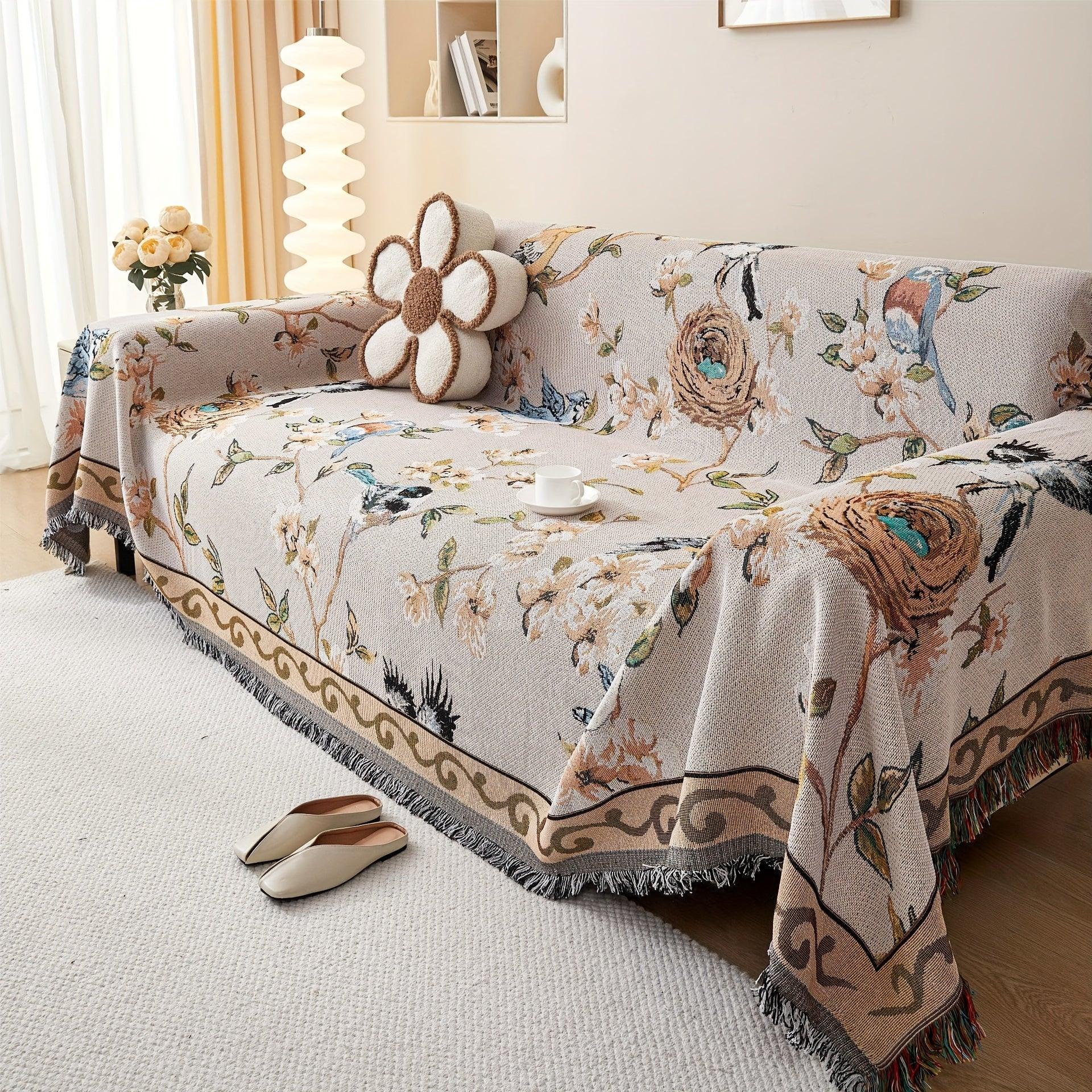 Floral Couch Cover – Heavy Duty Dog Proof & Bed Bug Resistant Sofa Protector - House Of Avana