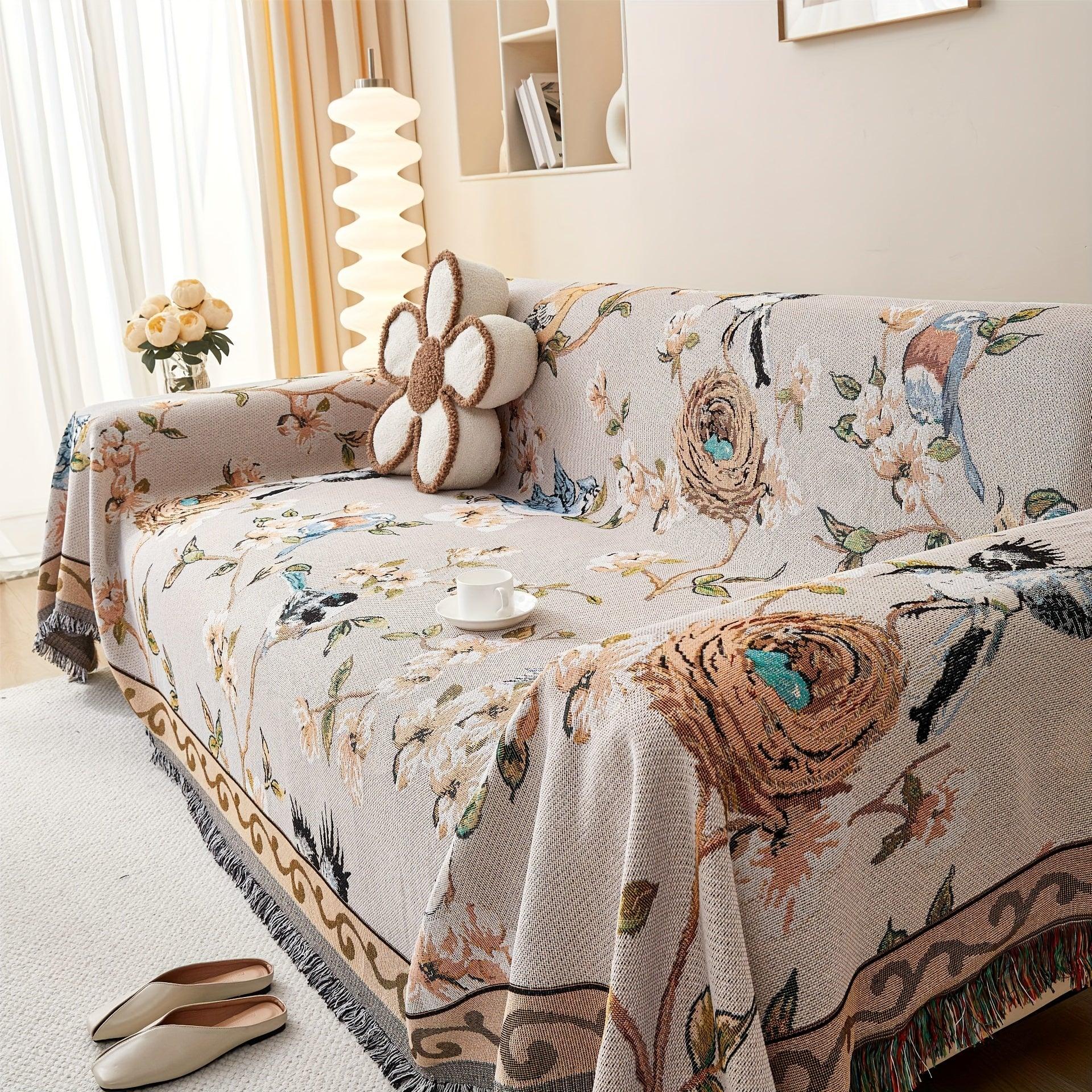 Floral Couch Cover – Heavy Duty Dog Proof & Bed Bug Resistant Sofa Protector - House Of Avana