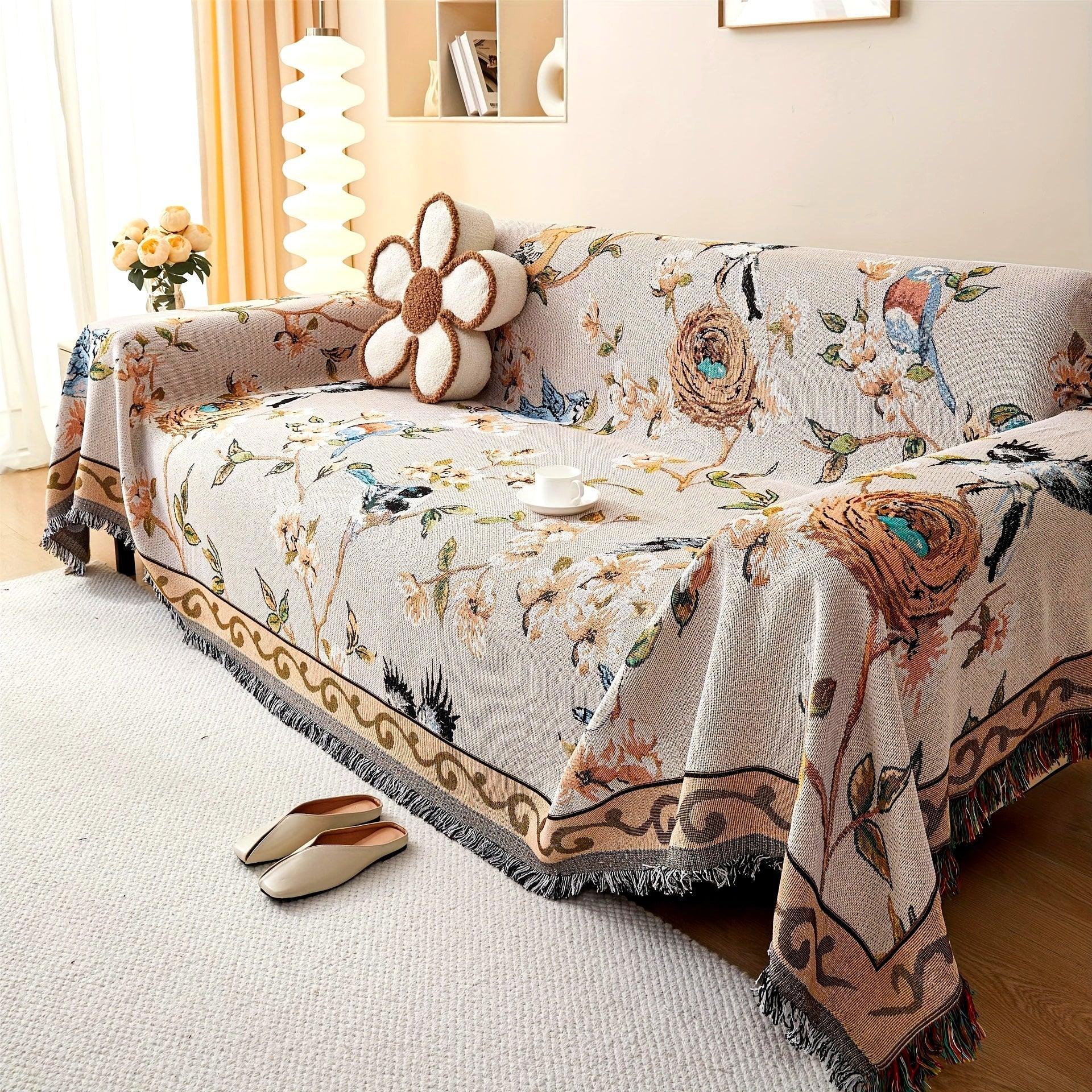 Floral Couch Cover – Heavy Duty Dog Proof & Bed Bug Resistant Sofa Protector - House Of Avana