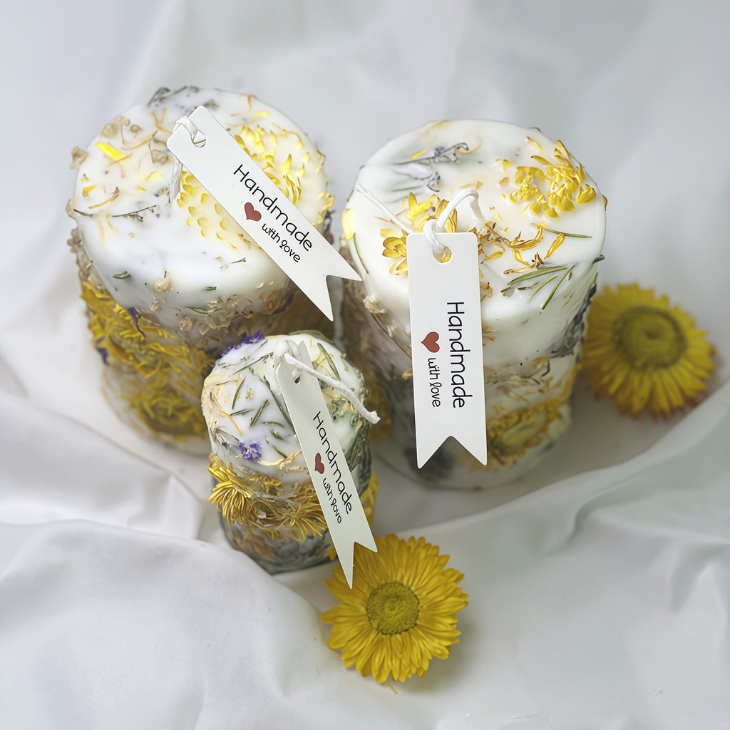 Floraeva 2-Pack Large 18oz (516hr burn time) Handmade Soy Wax Candles - Natural Floral, Long-Lasting Burn Time for Yoga, Meditation, Sleep Aid, Wedding & Home Decor - in Elegant Floral design - Perfect Holiday, Birthday, Hous House Of Avana