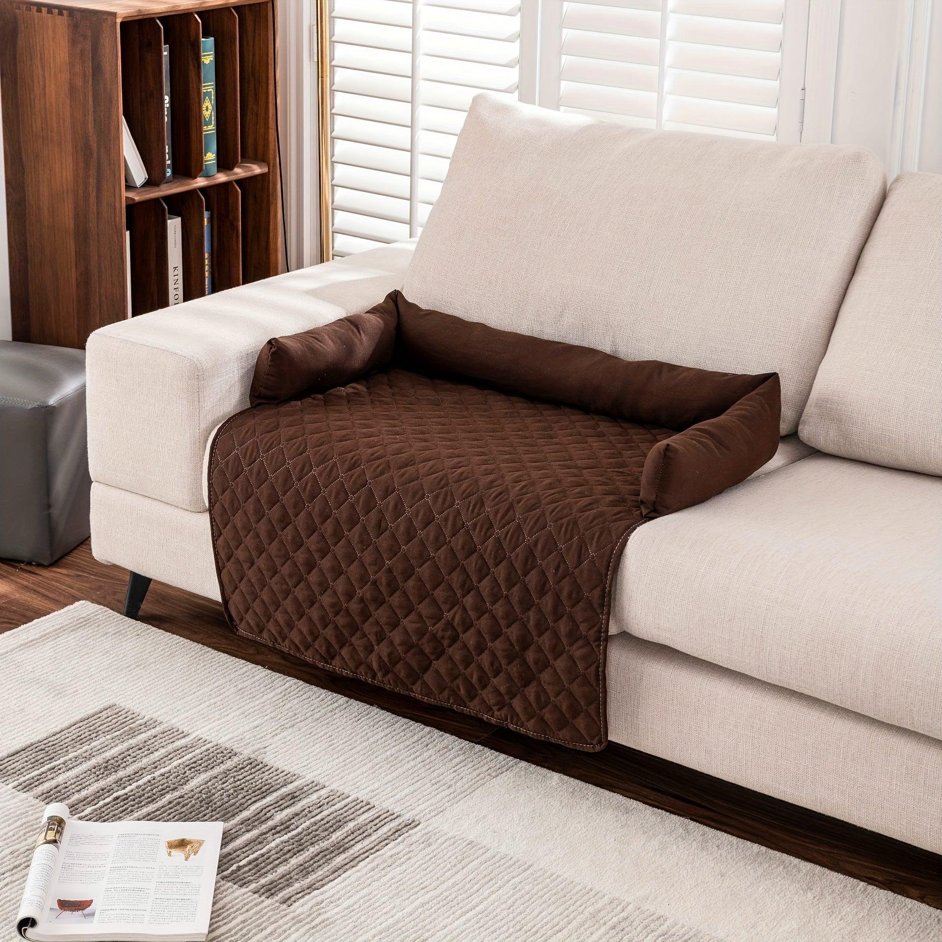 Fluffy Calming Dog Bed Sofa Cover - Pet Mat for Ultimate Comfort - House Of Avana