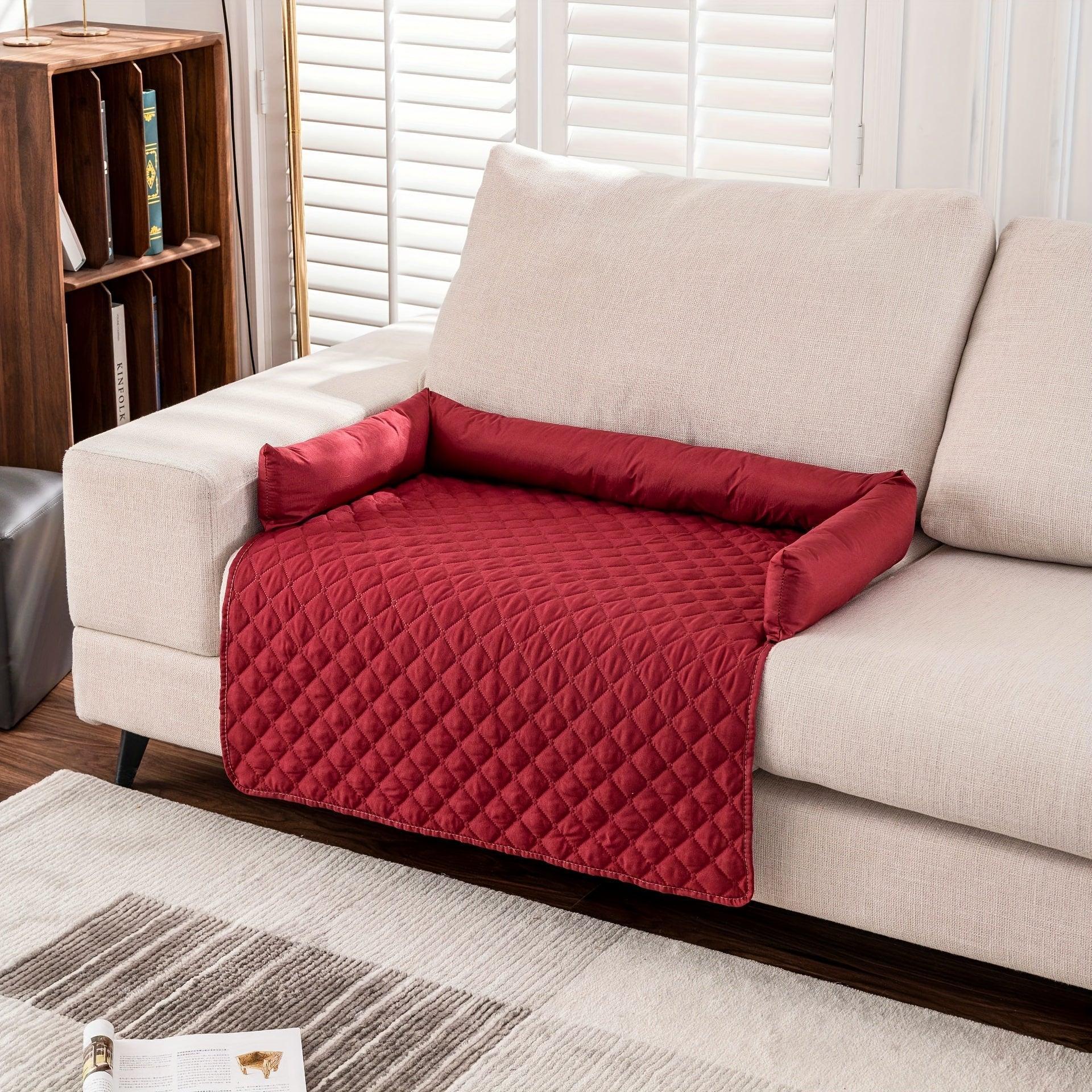 Fluffy Calming Dog Bed Sofa Cover - Pet Mat for Ultimate Comfort - House Of Avana