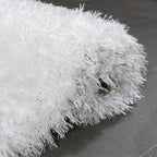 Fluffy White Rug Shaggy for Living Room Soft & Shimmering - House Of Avana