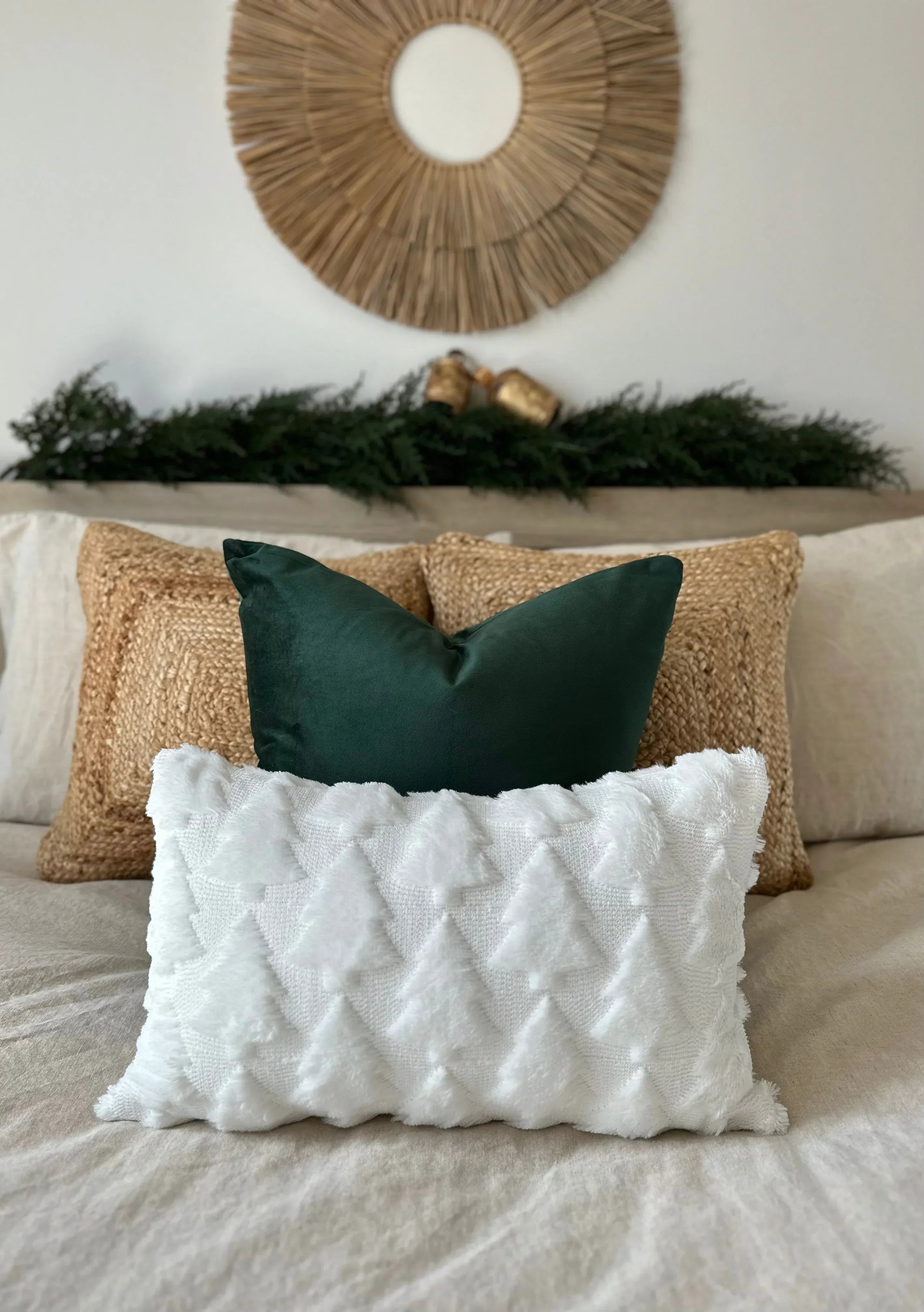 Fraser Fir Lumbar Pillow Cover Busa Designs