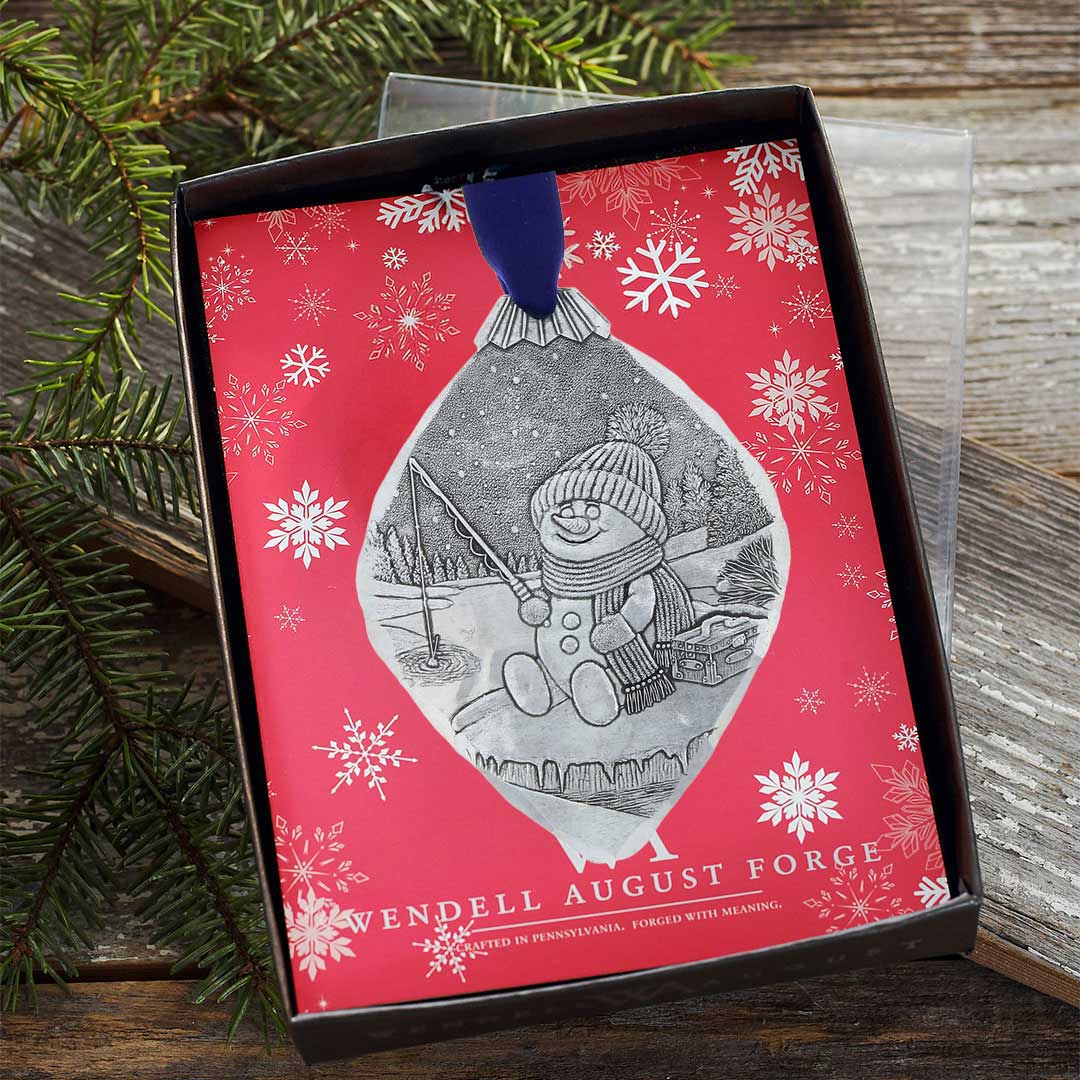 Frosty Fisherman Ornament