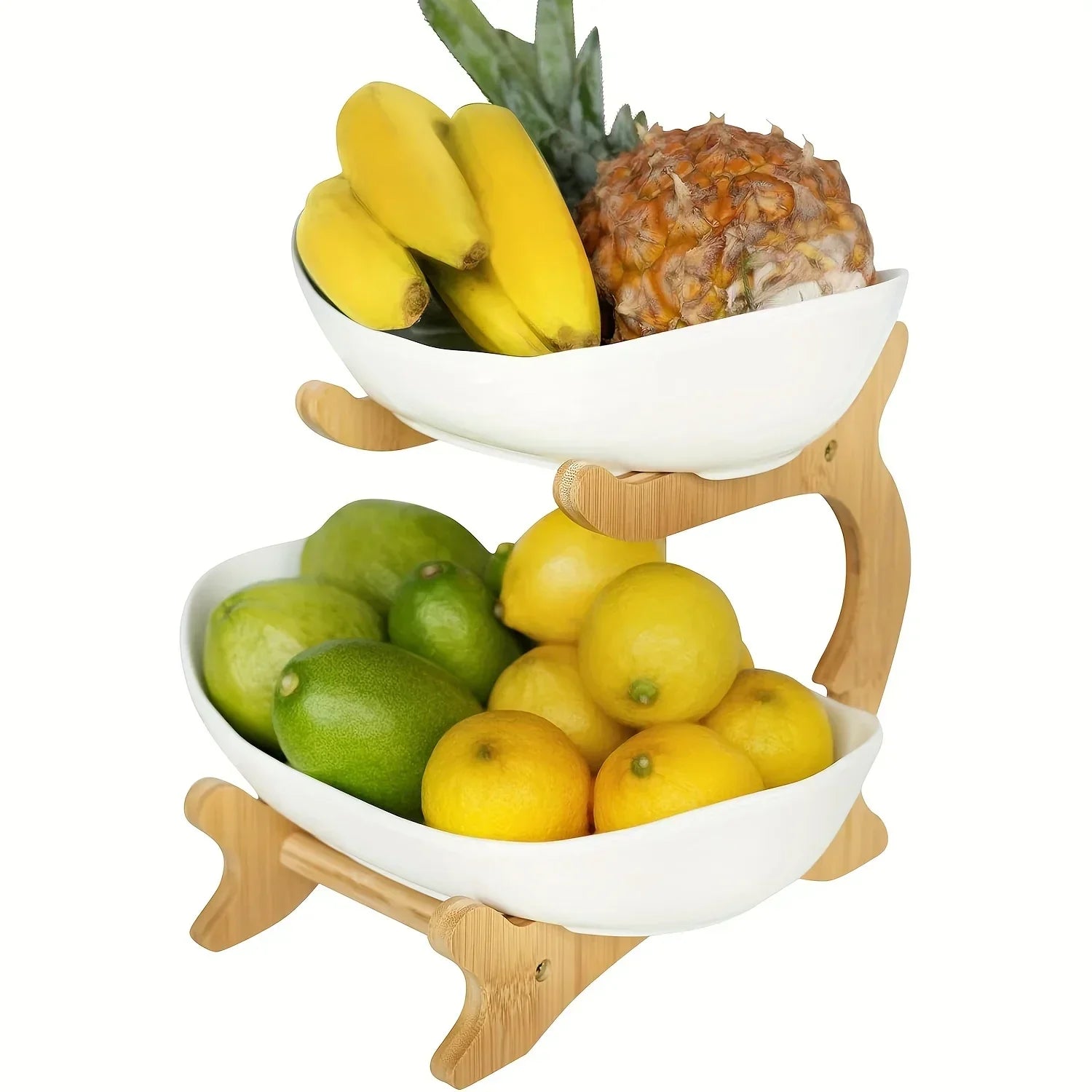 Fruit Basket - 2-Tier Wood