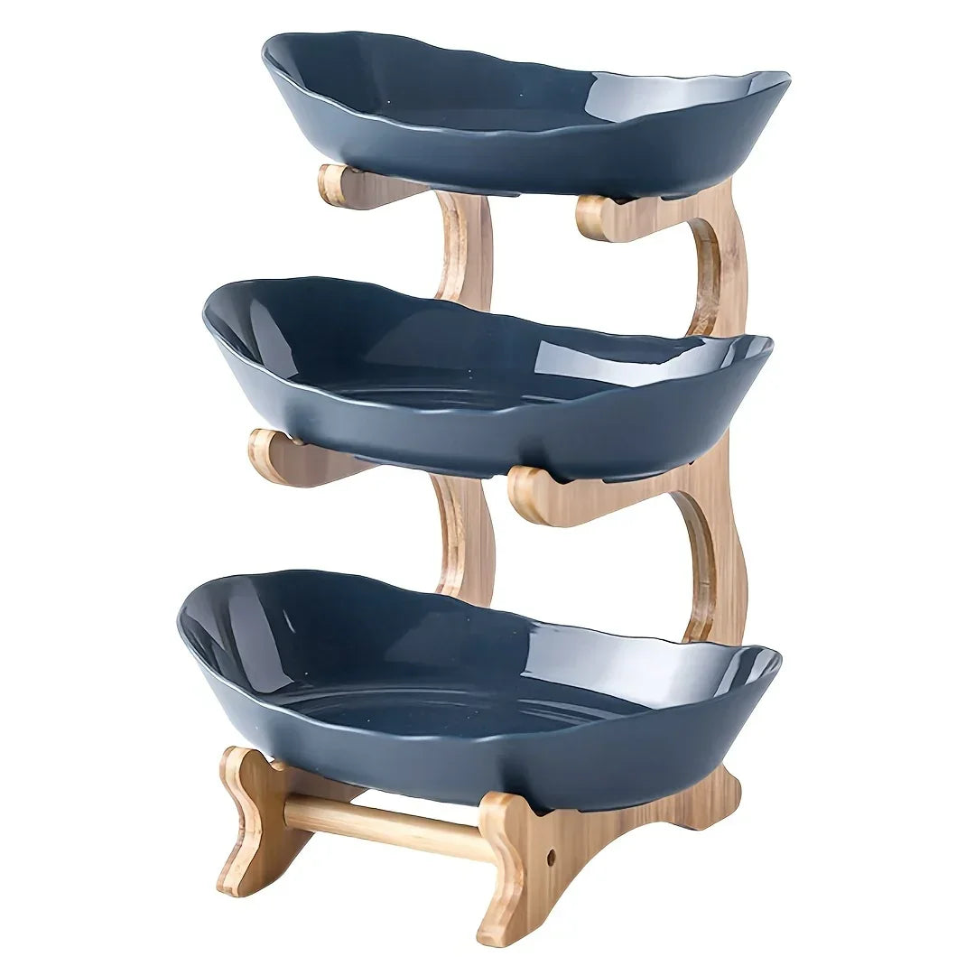 Fruit Basket - 2-Tier Wood