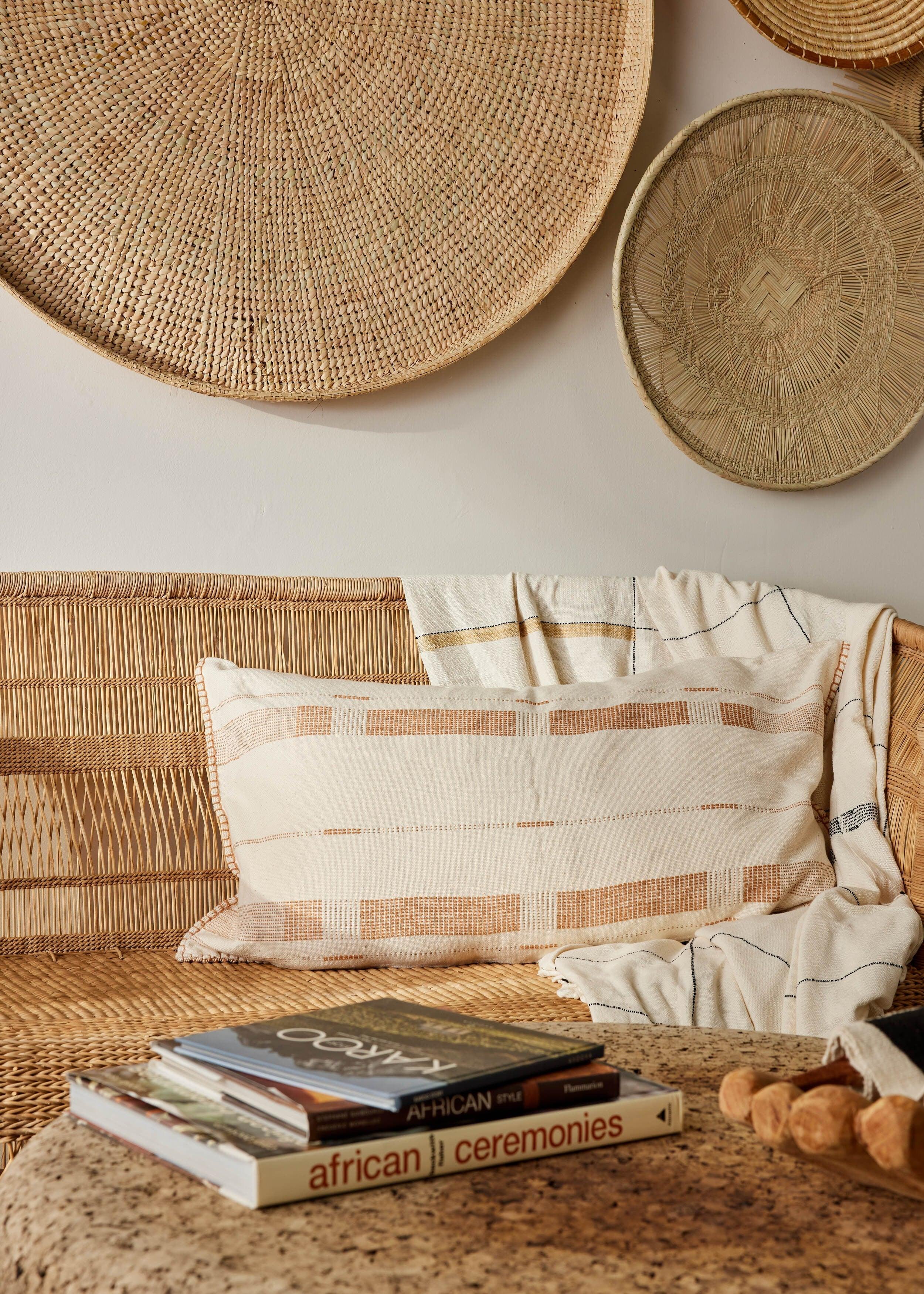 Fulcrum Sahara Oversized Cotton Lumbar Pillow - House Of Avana