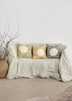 Full Moon Throw Pillow, angled view - House Of Avana