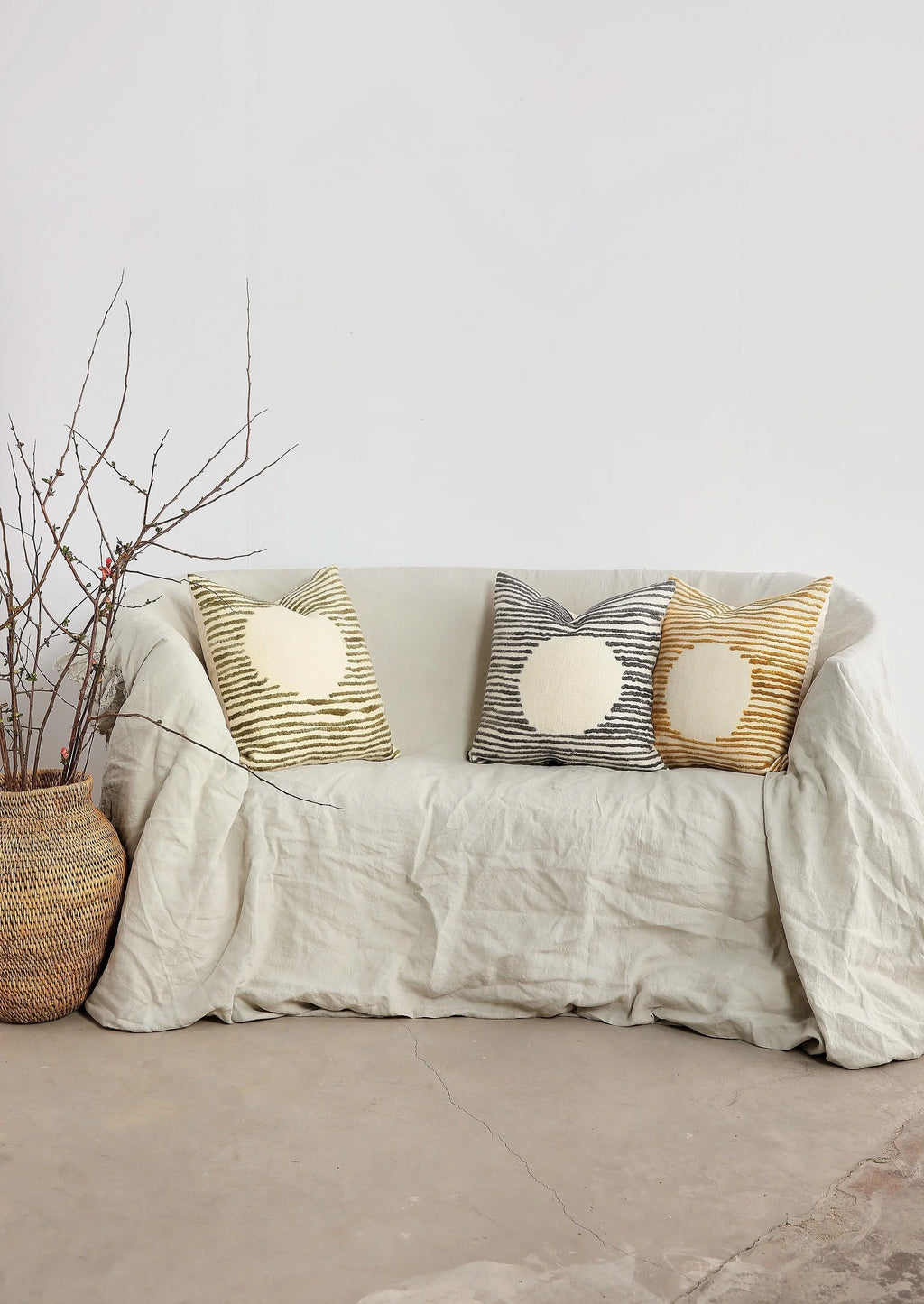 Full Moon Throw Pillow, front view - House Of Avana