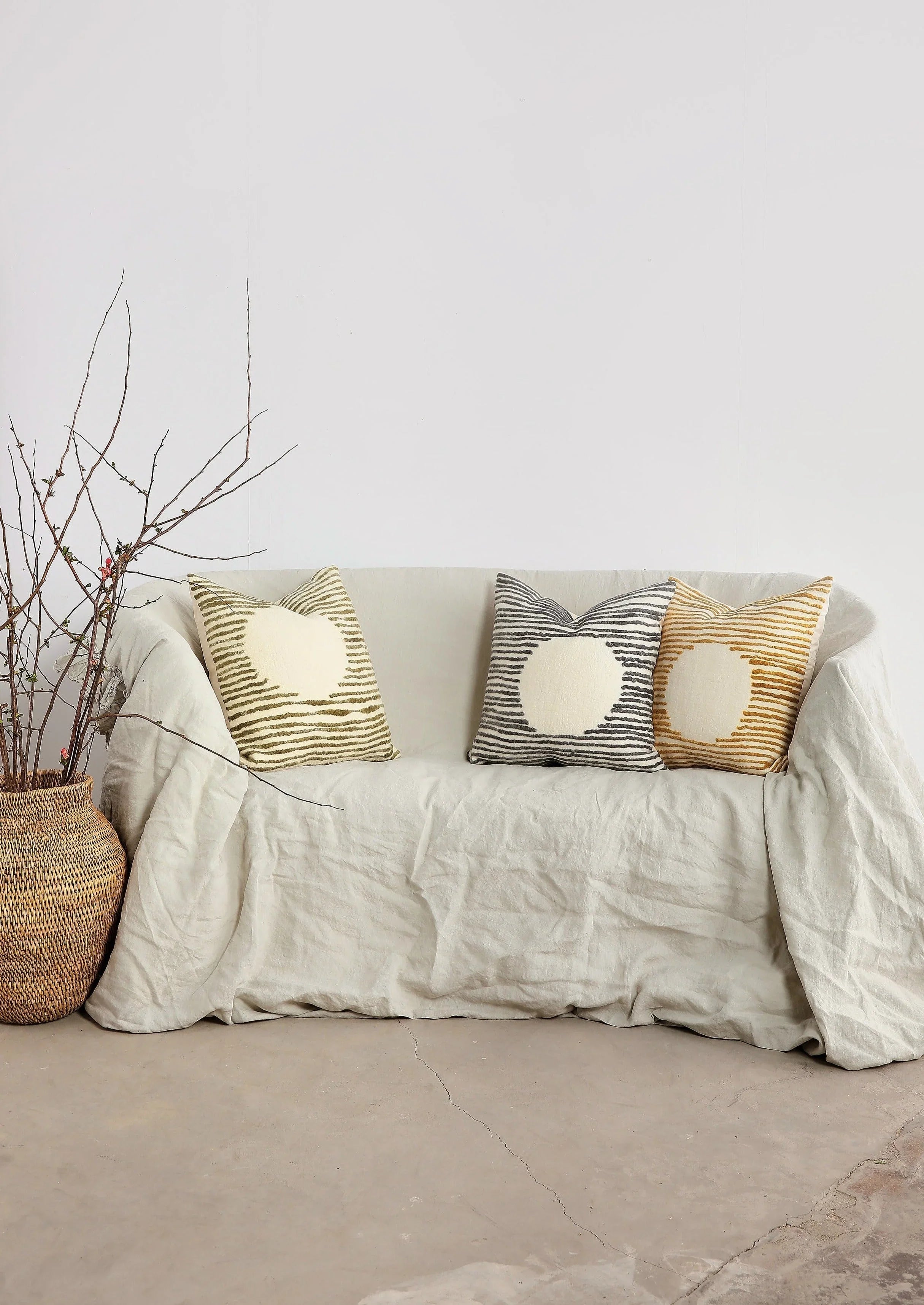 Full Moon Throw Pillow, front view - House Of Avana