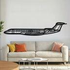 G700 Metal Aircraft Wall Art - Ncp0568, front view - House Of Avana