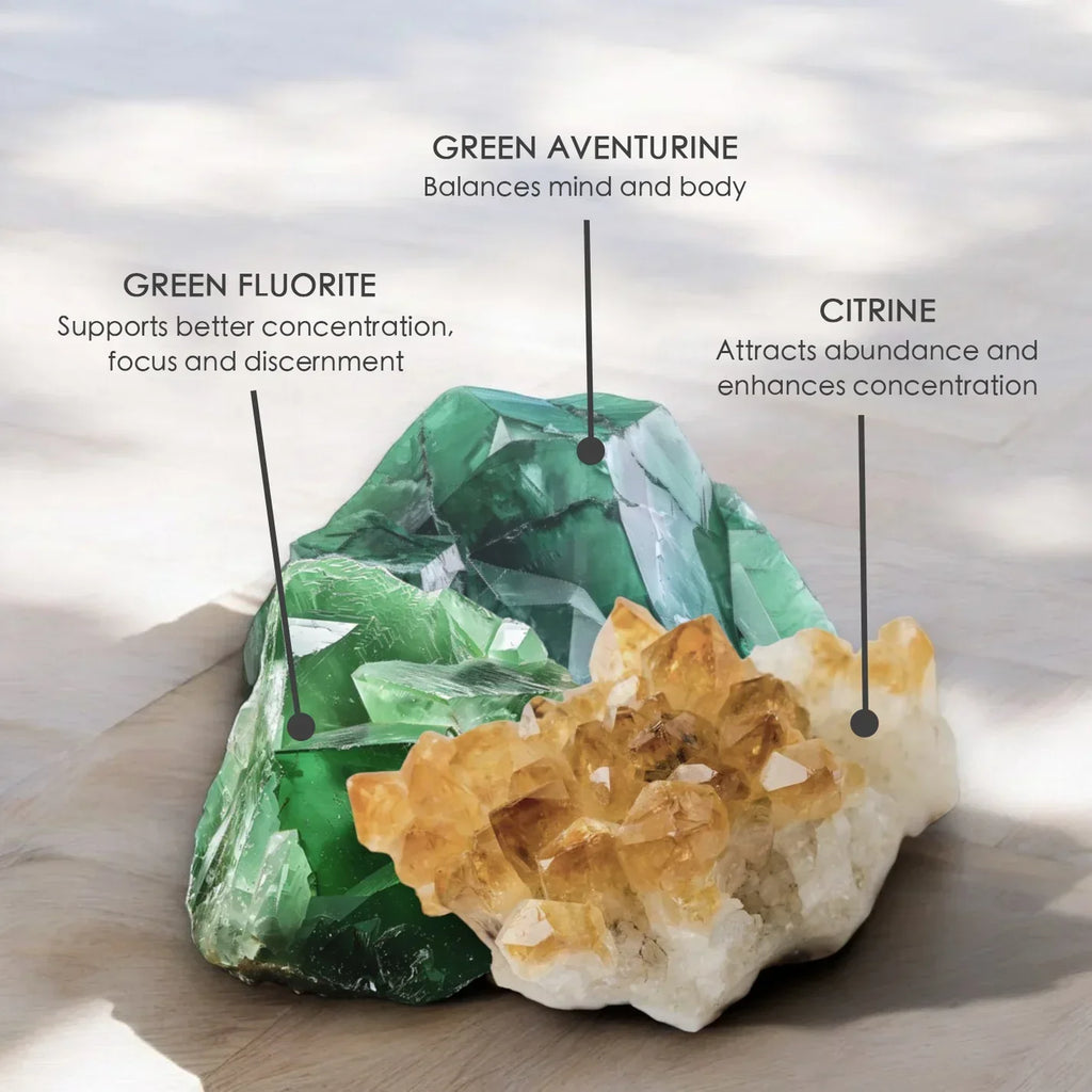 Midnight Tides, Premium Coconut-Soy Wax Tea Light Crystal Candle, 1oz Innergy