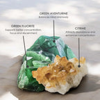 Midnight Tides, Premium Coconut-Soy Wax Tea Light Crystal Candle, 1oz Innergy