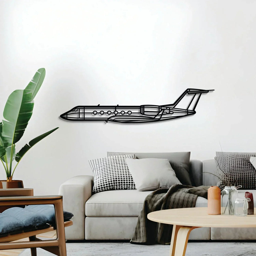 Giv-sp Metal Aircraft Wall Art - Ncp0569, back view - House Of Avana