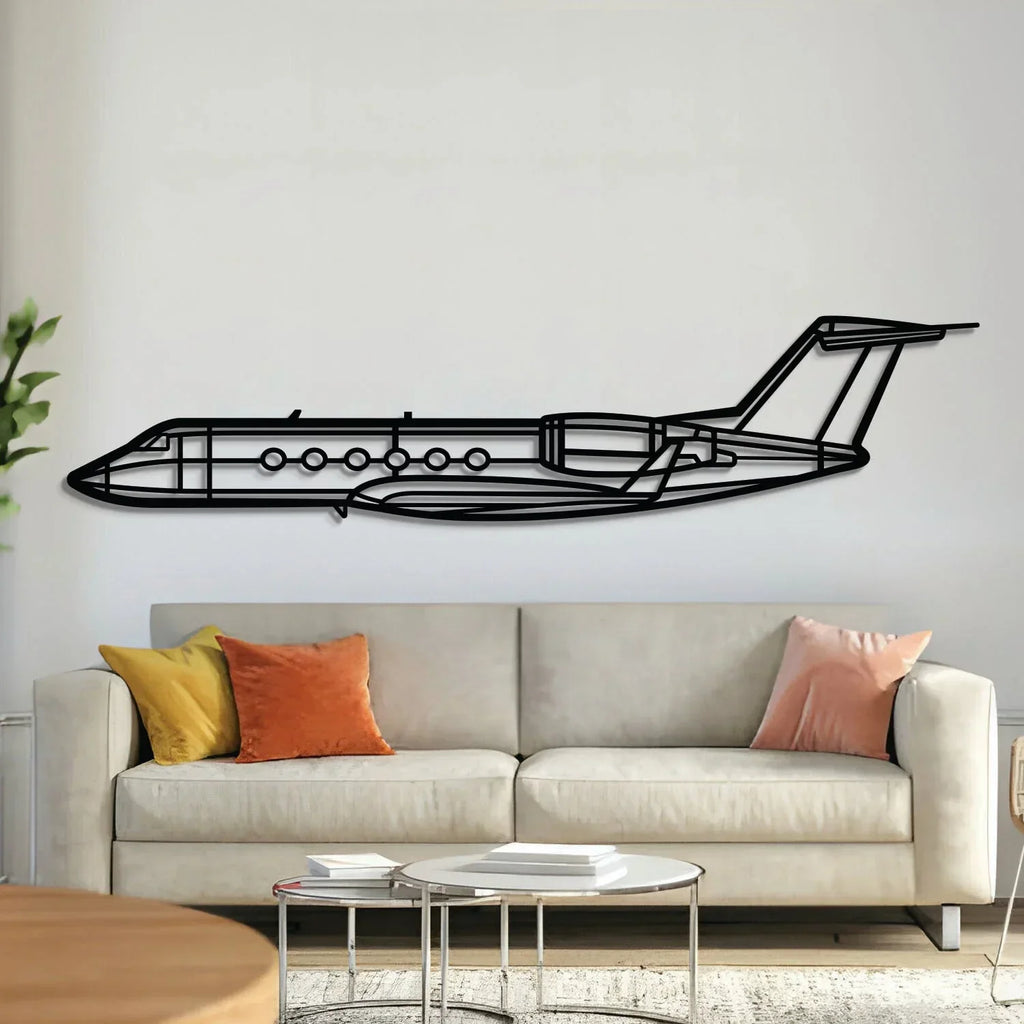 Giv-sp Metal Aircraft Wall Art - Ncp0569, front view - House Of Avana