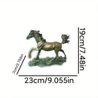 Galloping Horse: A symbol of strength and freedom, featuring a unique resin sculpture design. Suitable for display in indoor cabinets or as room table decor, it also enhances the ambiance when placed outdoors on garden lawns, House Of Avana