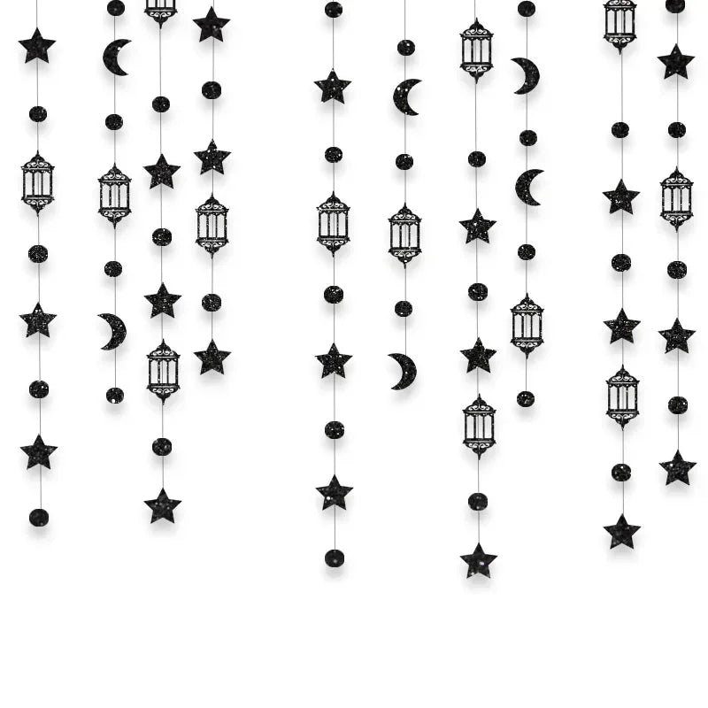 Garland - Glitter Gold Star Streamer