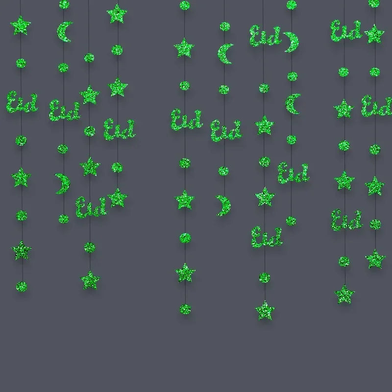 Garland - Glitter Gold Star Streamer