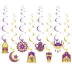 Garland - Ramadan Eid Mubarak Moon Star 8Pcs