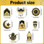 Garland - Ramadan Eid Mubarak Moon Star 8Pcs