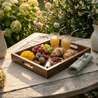 House of Avana Rectangular Mango Wood Serving Tray Medium