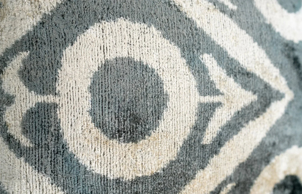 Geometric Gray Beige Throw Pillow 16x24 - Traditional Contemporary Cushion - Elegant Home Décor with Down Feather Insert Canvello