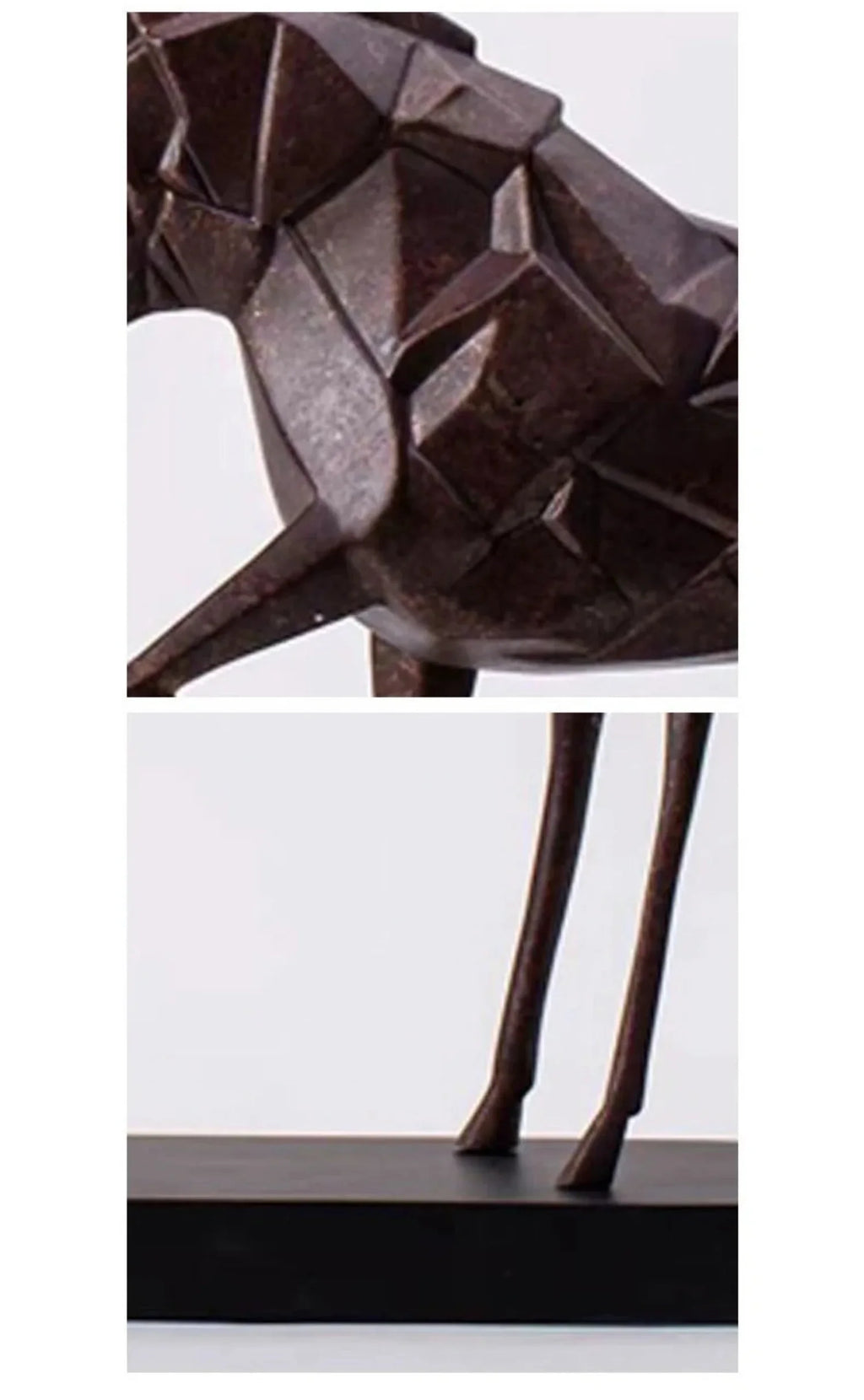 Geometric War Horse Sculpture | Horse Sculpture | base detail | Abstract home decor | House of Avana