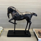 Geometric War Horse Sculpture | Horse Sculpture | dimensions | Abstract home decor | House of Avana