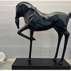 Geometric War Horse Sculpture | Horse Sculpture | product view 18 | Abstract home decor | House of Avana