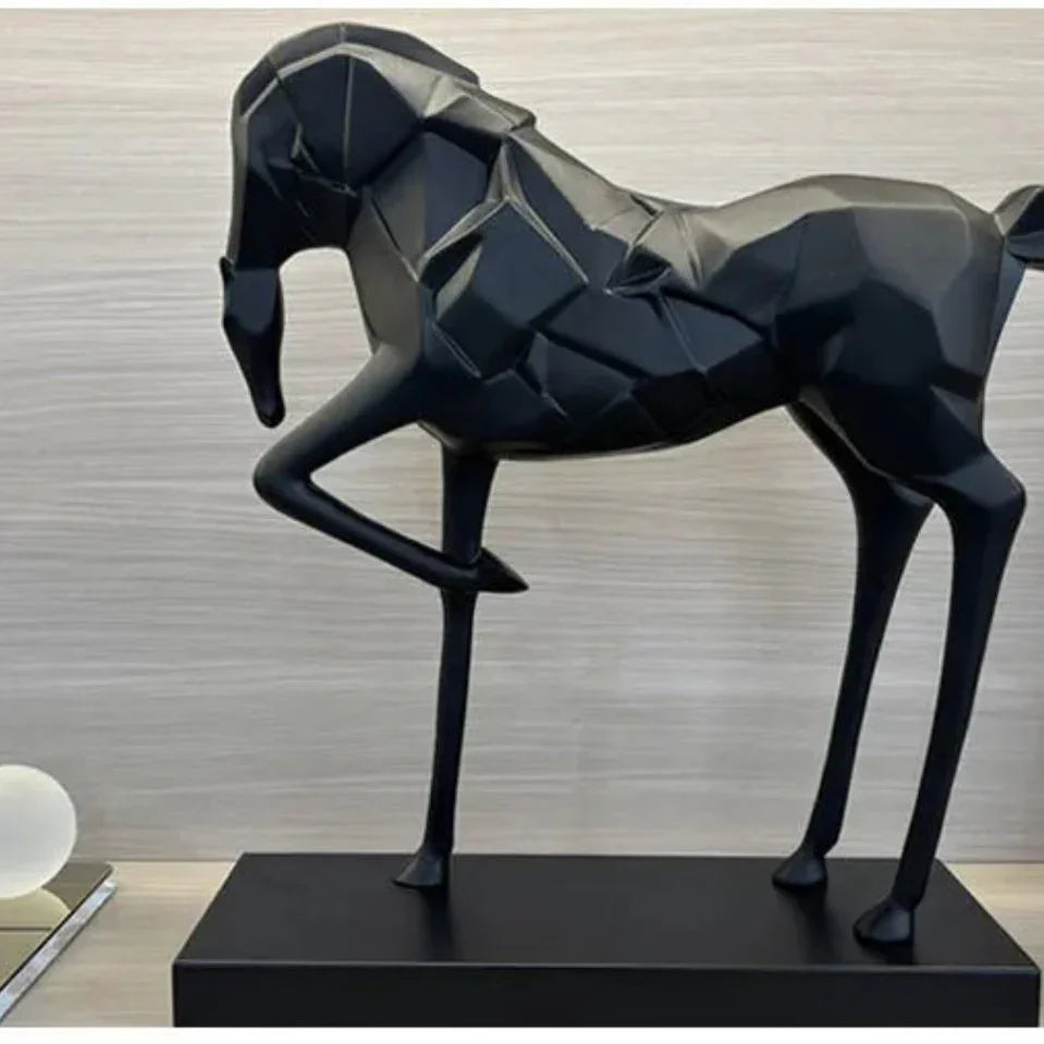 Geometric War Horse Sculpture | Horse Sculpture | product view 18 | Abstract home decor | House of Avana