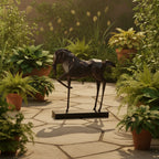 Geometric War Horse Sculpture | Horse Sculpture | scale view | Abstract home decor | House of Avana