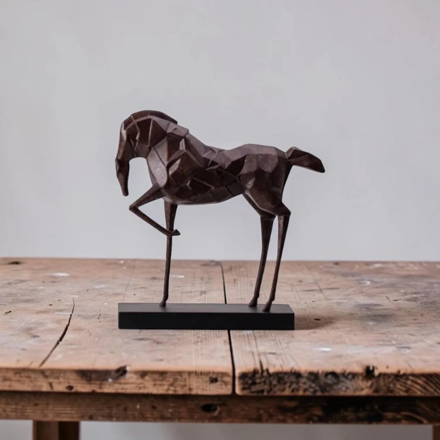 Geometric War Horse Sculpture | Horse Sculpture | lifestyle | Abstract home decor | House of Avana