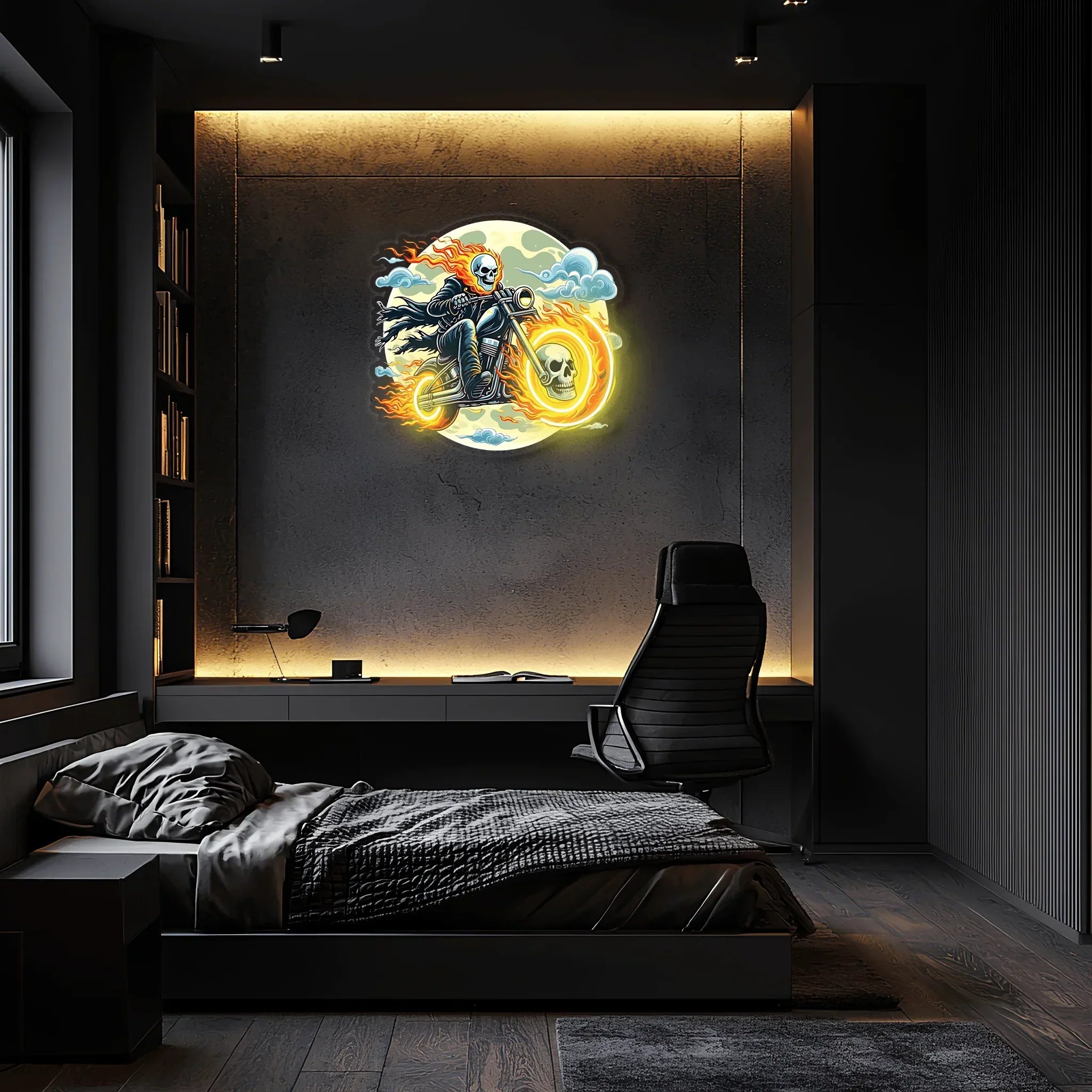 Ghost Driver Neon, Ghost Driver Uv Printing Neon, Ghost Driver Uv Printing Neon Signage Peony Atelier