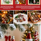 Glass Christmas Ornament Set, S Creative Snowman & Snowflake Pendants - House Of Avana