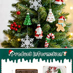 Glass Christmas Ornament Set, S Creative Snowman & Snowflake Pendants - House Of Avana [[SKU:HOA-SCU-232]]