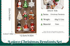 Glass Christmas Ornament Set, S Creative Snowman & Snowflake Pendants - House Of Avana