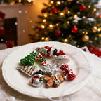 Glass Christmas Ornament Set, S Creative Snowman & Snowflake Pendants - House Of Avana