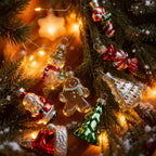 Glass Christmas Ornament Set, S Creative Snowman & Snowflake Pendants - House Of Avana