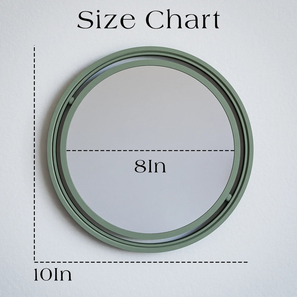 SET OF 3 GLOBE Mirror Modernized Pottery