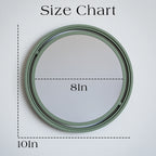 SET OF 3 GLOBE Mirror Modernized Pottery