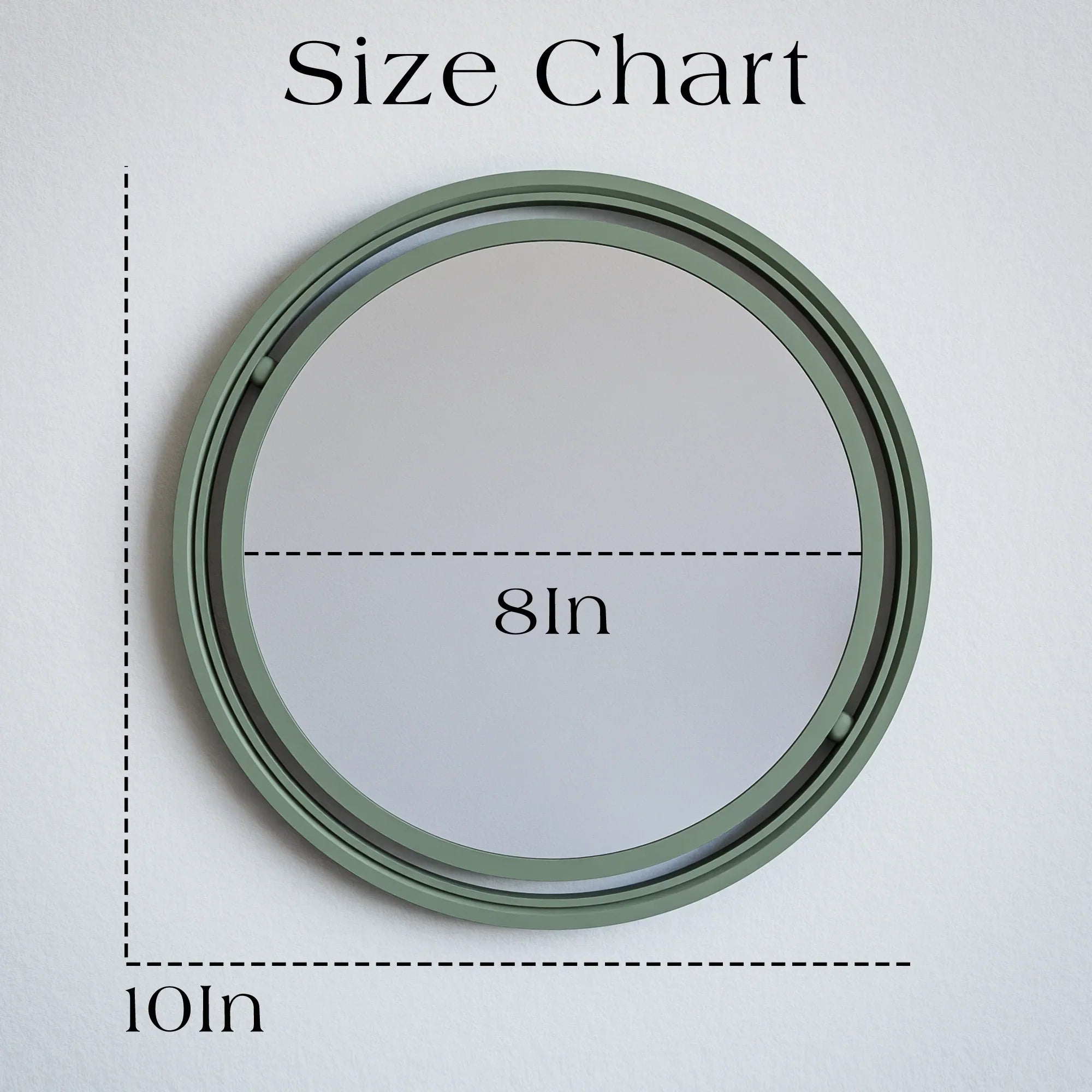 SET OF 3 GLOBE Mirror Modernized Pottery