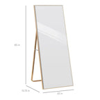 Gold Large Full Length Leaning Wall or Hanging Mirror