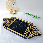 Golden Acrylic Tray - Ramadan Lantern Storage