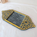Golden Acrylic Tray - Ramadan Lantern Storage