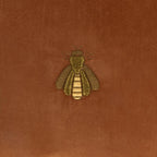 Golden Bee Silk Velvet Throw Pillow Cover, 20 x 20